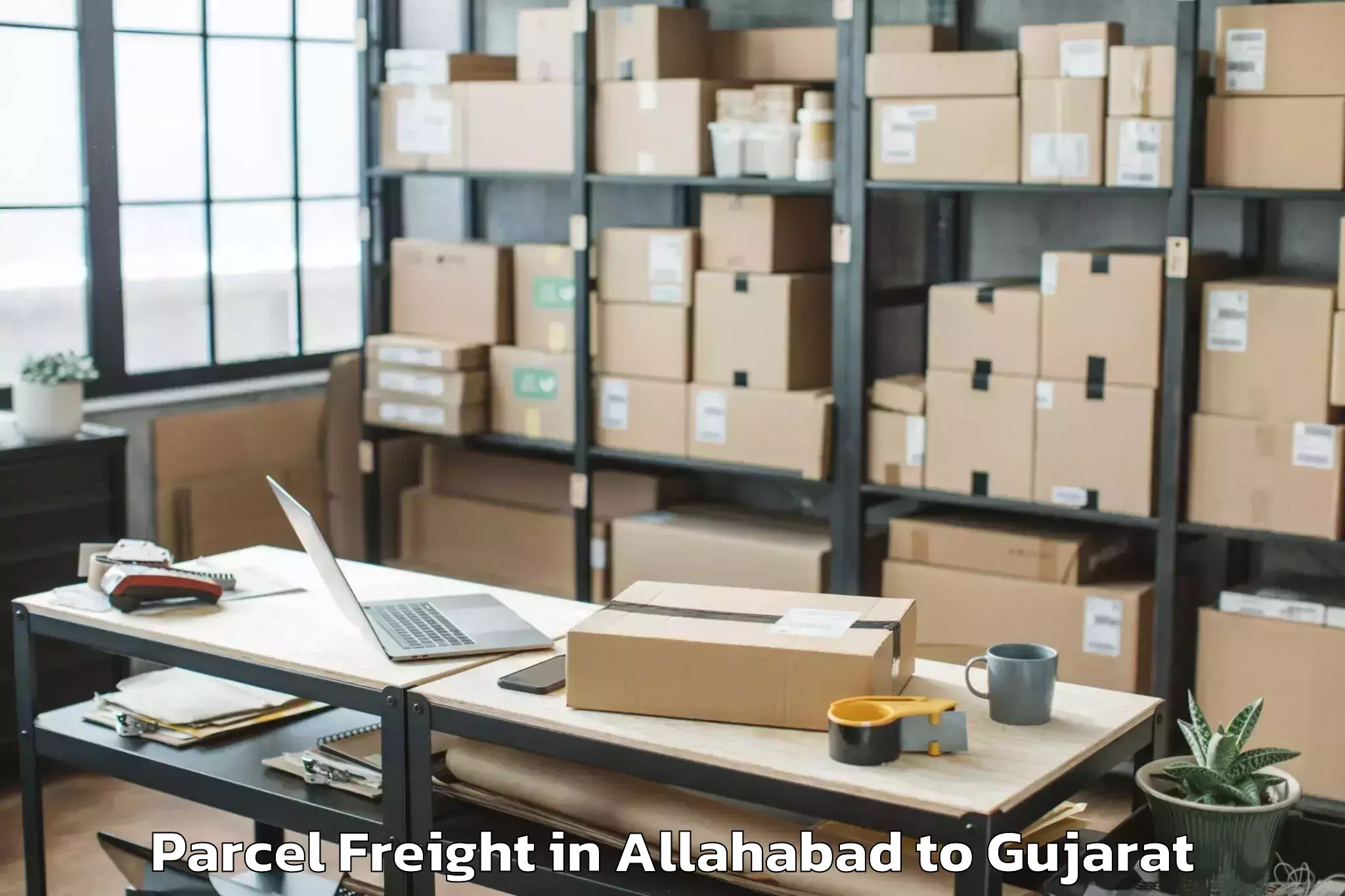 Book Allahabad to Bardoli Parcel Freight Online